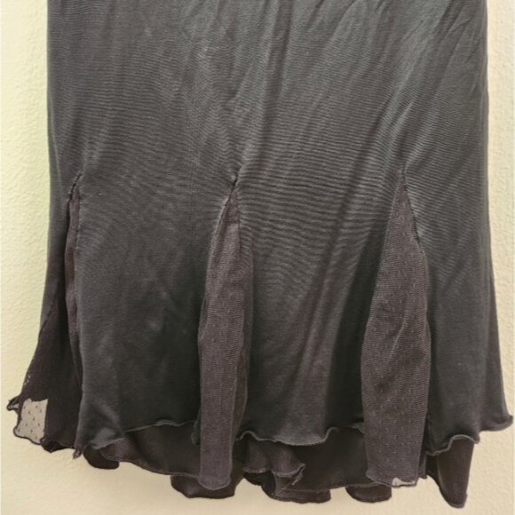 Vintage Betsy Johnson New‎ York 90s Y2K 3/4 Sleeve Swing Dress Black Size Small - Picture 6 of 9